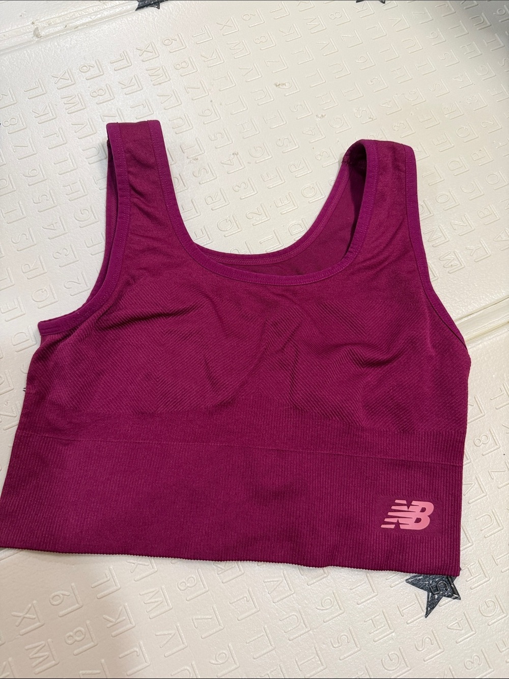 New Balance Women's Magenta Seamless Sports Bra